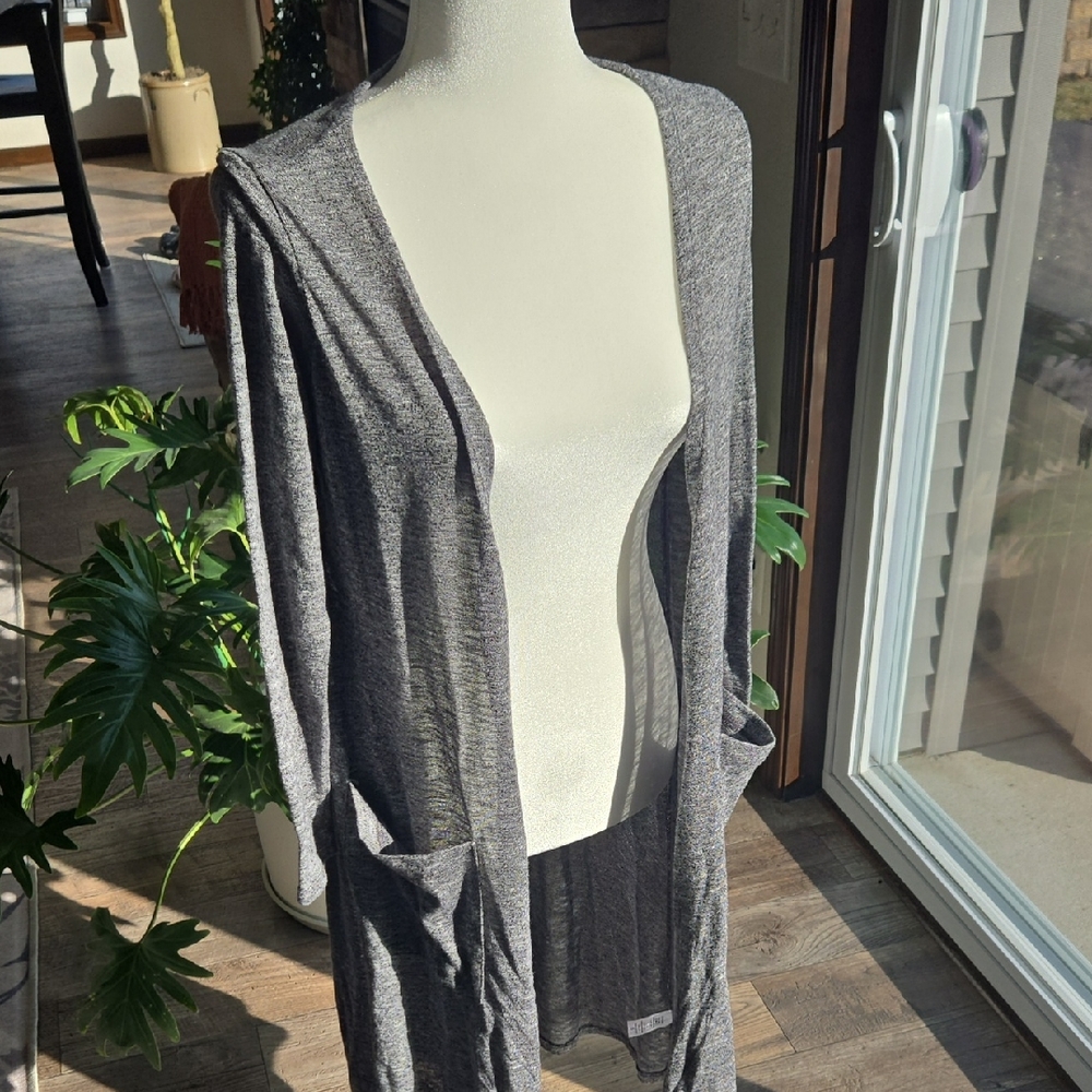 LuLaRoe Heather Gray Open-Front Cardigan